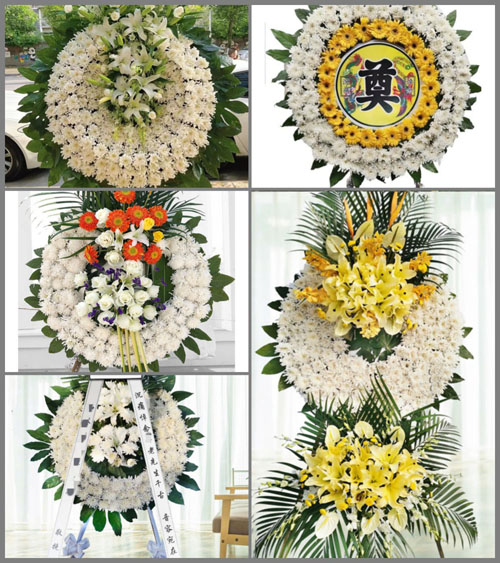 四川成都青白江区龙王镇双埝村花圈速递